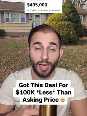 This flip was listed on Zillow for about $500K. Here's how I got it under contract for $100K less than that. #realestate #realestate deal #houseflipping