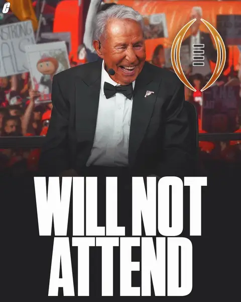 Lee Corso will not attend the CFP National Championship. Instead, he will be watching the game from home. 🏡 #cfb #CollegeFootball 