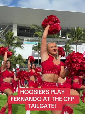 The #hoosiers brought the spirit and the ABBA! 🦬🏈 #B1G #Indiana 