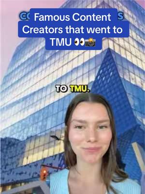 Your favourite content creator may have gone to TMU! 👀📸 #tmu #university #student #contentcreator 