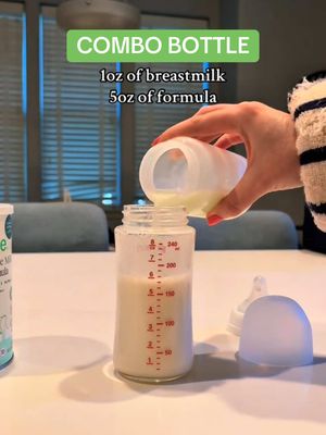 Combo cocktail by @K H Y M | new mom 💛 — AKA a bottle that mixes both breast milk and Bobbie baby formula. *Important note: When combining breast milk and formula in the same bottle, always prepare infant formula using water as directed on the can, then add breast milk. Never replace water with breast milk. #combofeeding #formula #newparent #parenthack 