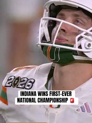 Indiana picks off Carson Beck to clinch the Natty 🤯 #cfb #CollegeFootball #MiamivsIndiana #nationalchampionship 