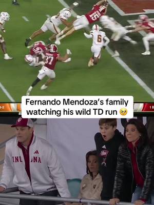 The Mendoza family was going crazy 👏🔥 #cfb #CollegeFootball #MiamivsIndiana #fernandomendoza 