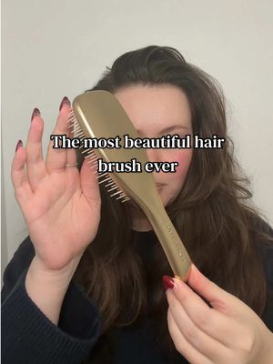 Romanticising my hair routine with this ✨🥂 @Tangle Teezer #thickhair #hairbrush #tangleteezer 
