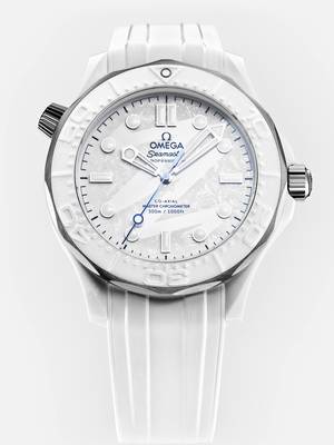 Take a lap around the new Seamaster Diver 300M Milano Cortina 2026 – a timepiece dedicated to the upcoming Olympic Winter Games. White ceramic meets grade 5 titanium, while the dial features laser-engraved frosting and a subtle pattern inspired by the competition emblem.  #OMEGA #MilanoCortina2026 #OMEGAOfficialTimekeeper