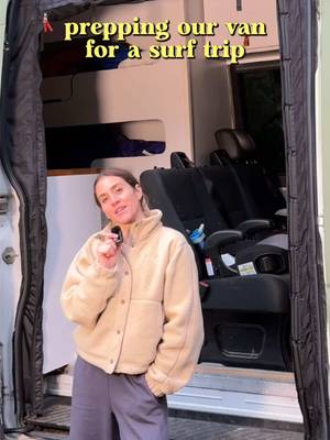 Prepping our camper van for our first surf trip in the pnw. Happy to answer any questions about a van build or camper vans with kids!  #vanconversion #campervan #adventurefamily #pnwlife 