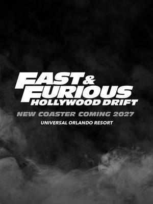 Get ready for high-speed, high-octane thrills on the new Fast & Furious: Hollywood Drift coaster, coming 2027 to Universal Orlando Resort. #UniversalOrlandoResort #UniversalStudios