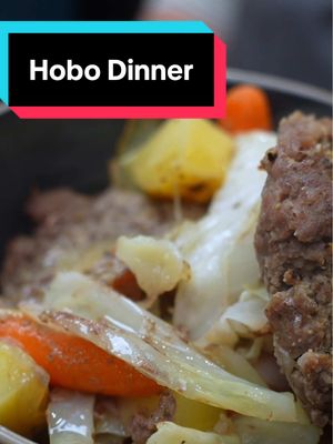 When I Don’t Feel Like Cooking.. I Have This Recipe In The Rotation…  When my wife and I first got married this was one of our go to meals that we leaned on. It’s EASY, no fuss, and cheap… kinda healthy too if you leave out the butter since it’s basically just meat and veggies… you can customize it anyway you like, using more or less of any ingredient and if you make it. Come back and let us know Foil packet dinner 2lbs ground beef 1/2 head of cabbage 3-4 large potatoes cubed 1 chopped onion  Chopped carrots (as many as you want) 1 stick butter (optional) 1/4 cup water SPG seasoning to taste (salt pepper garlic) Your favorite burger seasoning to taste *optional* Ranch packet over veggies Garlic Parmesan sauce over veggies -preheat oven to 350* -place potatoes, carrots, onions in bottom of 9x13 pan -drizzle olive oil and SPG seasoning over veggies -make equal size Patties with ground beef and cover veggies in pan and season with burger seasoning to taste -cover evenly with pats of butter, then add all cabbage -pour in water and cover with foil tightly. Bake at 350 for 75mins or til veggies desired tenderness and meat cooked through  -serve hot, my wife likes hers with ketchup and I really like a little garlic Parmesan sauce with the veggies Hope you love this one pan meal, it’s been an easy throw and go when we want something hearty that’s delicious. One of my wife’s favorite meals we make #dinner #EasyRecipe #mealideas #holmescooking