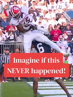 How differently would the college football season have gone if Indiana had actually lost to Penn State? 😨 #indiana  #CollegeFootball  #touchdown 