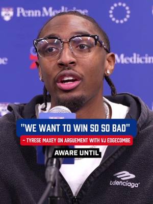 Just want to win #NBA #76ers #tyresemaxey #sixers #vjedgecombe 