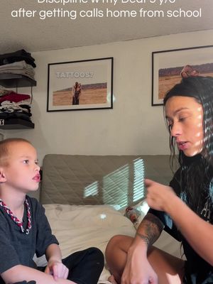 Discipline talk with Deaf 5 y/o after causing trouble at school #parenting #signlanguage #deaf #cochlearimplant #asl 