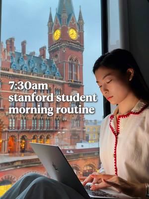 7:30am stanford student morning routine 🌟 #productivity #studytok #Vlog #morningroutine #bloompartner @Bloom Nutrition 