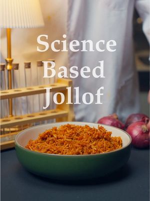 Jollof rice made with science  . Jollof rice is one of my favourite dishes and today we will evolve each step using science! 🧪👨‍🔬 . Full recipe on my Substack!  https://dumpedlingss.substack.com/p/science-based-jollof-rice-recipe (Or Comment “Recipe” to be sent a direct link <3)  . #jollof #jollofrice #Science #african #sciencebased 