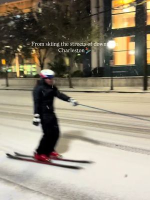 From skiing the streets of downtown Charleston to snowboarding the Ravenel Bridge ❄️ Hard to believe it’s been a full year since the Charleston snow storm that hit January 21st through the 22nd. Snow-covered roads, empty streets, and palm trees dusted in white made this one of the most surreal winter moments the Lowcountry has seen in years. Seeing Charleston, South Carolina transformed into a winter scene felt unreal for a coastal city known for mild winters and beach days. Ironic that we have another winter system coming this weekend, but this one’s shaping up to be more icy rain than snow. Still, it’s a reminder that winter in Charleston can surprise you when you least expect it. If you were here, you know this was a once-in-a-lifetime Lowcountry moment.