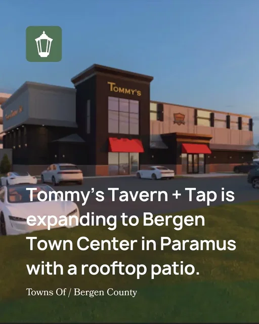 It’s expanding to @bergentowncenternj in Paramus with a new 15,000-square-foot restaurant, bar, and pizzeria, according to @t3_hospitaliltyconsulting CEO Tim Selcov. The new location will be built from the ground up on the former site of the Paramus Lighting Company, next to the now-closed Bahama Breeze. Plans call for a covered rooftop, more than 400 seats, and three bars. The restaurant will also include a 2,000-square-foot outdoor space on the first floor, featuring fire pits, games, and lounge seating. The project received full planning board approval in December. Construction is expected to begin in late spring 2026, with an opening planned for early spring 2027. Tommy’s Tavern + Tap currently operates multiple locations across New Jersey, including Clifton, Morris Plains, Freehold, Edison, and Sea Bright - Follow for more community updates + events  #bergencounty #bergencountynj #njnews #paramusnj #northjerseynews 