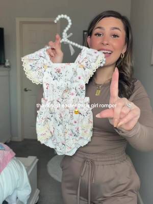 HOW PRECIOUS🥹😭 #easteroutfit #babygirloutfit #girlmom #easter2026 #babyoutfits  Baby girl Easter outfit  Baby Easter romper