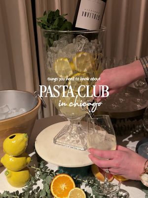 This pasta club series is one of the coolest dinners I’ve been to in Chicago and you need to check it out.  Pizzeria Portofino’s Pasta Club Series features different regions of Italy and this was their Naples night.  Your reservation includes wine and spritz stations, signature dishes, self serve burrata and seafood stations - tableside dessert and more.  They’ll be sharing details on the next dates soon and I’ll make sure to add them in the comments once live ❤️ Follow for more Chicago recommendations 