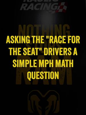 75 mph for 60 minutes. 🧐 #kauligracing #nascar #ramtrucks #racefortheseat @RAM: Race for the Seat 