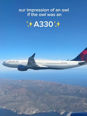 if your owl sounds like this, it may be an A330 ✈️ #delta 