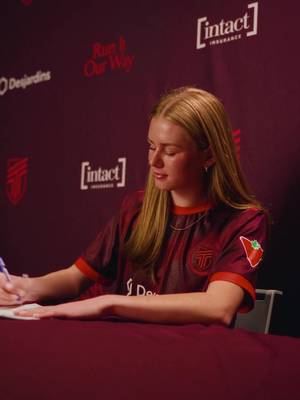 💬 “I’ve been working for this my whole life, so it was a very surreal moment and I’m just really excited to get started.” Liv’s first AFC TO interview #AFCToronto | #RunItOurWay