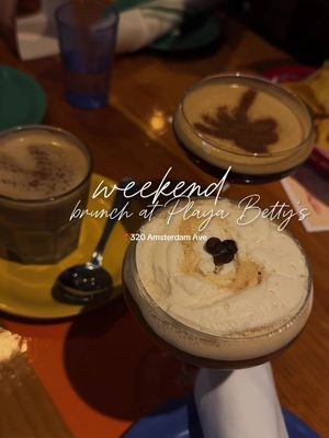 Snowy day brunch with girls at @Playa Betty’s Their new menu is so delicious and I need more cappuccino martinis 🍸☕️  @Invyted - Influencer App 