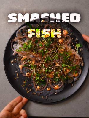 smashed fish. acooknamedmatt.com for the recipe #acooknamedmatt #cooking #asmr 