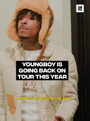 After the success of his ‘MASA’ tour, YoungBoy is ready to get back on the road this summer 👀 Read and shop YB’s cover story and BAPE collab on Complex at the LINK IN BIO 🔗 
