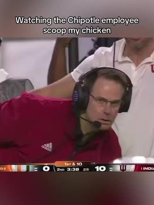 The trick is to ask for double meat after the first scoop #chipotle #cfp #curtcignetti #cfbmemes #football