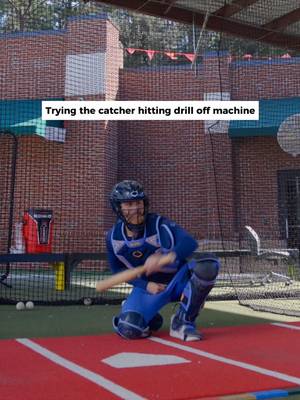 Do NOT try this catching drill off the machine #baseball #baseballdrills #sports #bananaball #catchers 