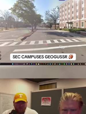 Barstool Employees play SEC school’s Geoguessr 🏈 #sec #CollegeFootball #college #geoguessr 