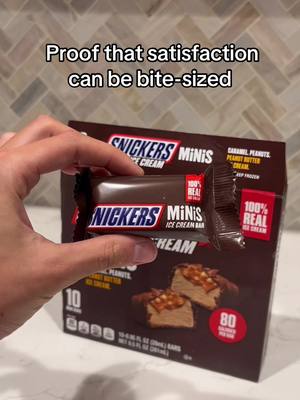 Small Bite. Big SATISFACTION. SNICKERS Ice Cream Minis coming in 5 different flavors. 