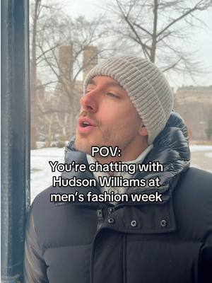 “A million girls (gays) would kill for this job.” — Emily Charlton⁣ ⁣ Love to see Hudson living his best European life!⁣ ⁣ #heatedrivalry #hudsonwilliams #heatedrivalrycrave men’s fashion week 