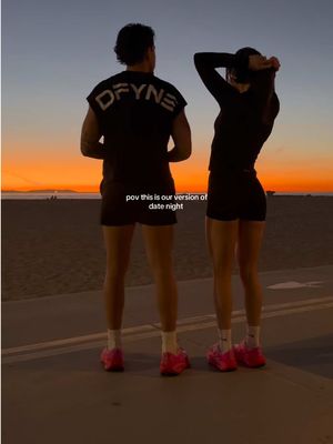 running dates >> 🏃‍♀️💘🏃 @DFYNE code BREE + FOX #couplegoals #gymcouple #runningtiktok #Running #matchingoutfits 