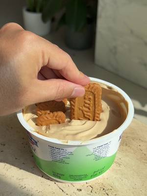 Trying the viral cheesecake hack with espresso shot Ingredients  Greek yogurt  Lotus biscuits  Espresso shot  Refrigerate overnight and enjoy  8/10 … would you try?