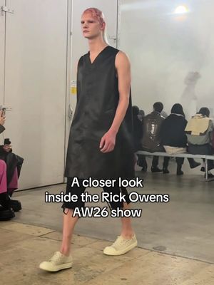 All the looks at @RICK OWENS ONLINE AW26 men’s show  #rickowens #fw26 #parisfashionweek #fashiontiktok 