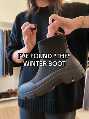 I’ve finally found *the* pair of black boots that are practical and perfect for any winter outfit. The @Tretorn Garpa Hybrid boots are waterproof, simple and light. For reference I have sized down in them. #Boots #WinterWardrobe #OOTD #GRWM #TheWardrobeEdit