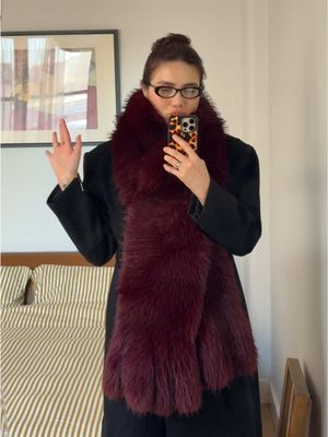 I’m freezing but this @ROTATE faux fur scarf makes it more bearable. #OOTD #fashion #style #winter #nyc 