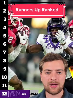 Which of these runners up was the best?  #cfbudge #cfb #football #cfp 