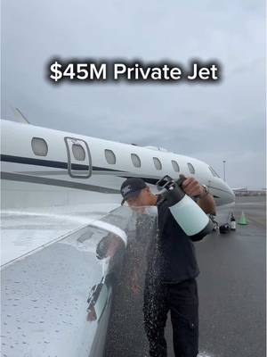 How much does it cost to clean deice fluid off of a plane after a trip to Aspen 🛩️ ⛷️ ❄️  #aircraftdetailing #detailing #aviation 