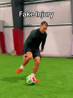 The Art of the Fake Injury 🩼 Try at your own risk ⚠️  #Soccer #football #soccertiktok #fyp
