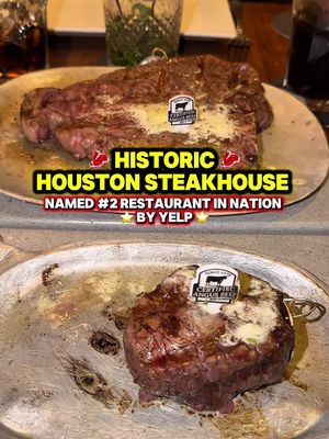 Houston icon for a reason. 🥩🔥 Taste of Texas — #2 on Yelp’s Top 100 Restaurants of 2026, part steakhouse, part Texas history museum.  #steakhouserestaurant #houstonfood #houston #Foodie 
