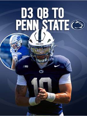 Penn state picks up a D3 quarterback 😳🔥 #d1football #CollegeFootball #footballtiktok #transferportal #division3football 