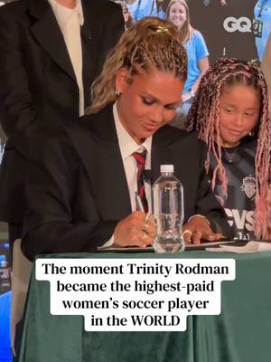 Trinity Rodman makes history wearing Willy Chavarria and adidas #trinityrodman #nwsl #washingtonspirit 