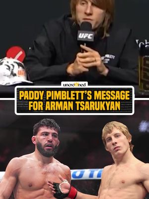 "F*** Arman Tsarukyan" Paddy said it with his chest 🗣️ #UFC324