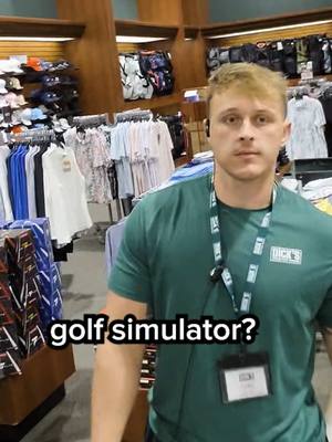 Asking employees in stores if they have the golf at home golf simulator 👏