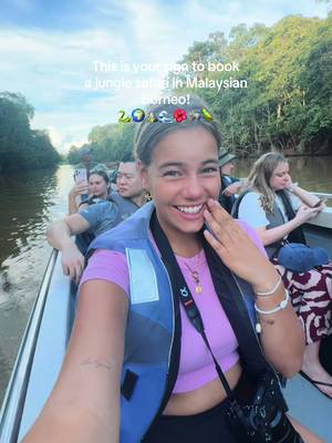 We saw so many different animals! #borneobig5 #wildlife #traveltok #backpacking #borneo 
