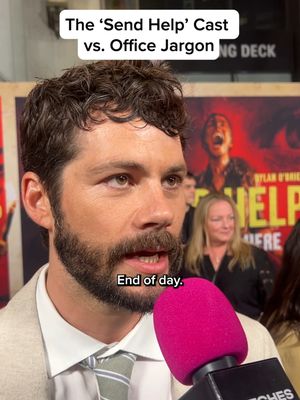 Does Dylan O’Brien or Rachel McAdams know what “dtf” means? We hit the red carpet to find out if the stars of the new film “Send Help” would survive our work group chats! #sendhelp #redcarpet #celebs #movies @willyum.ozer