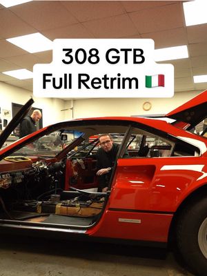 Ferrari 308 GTB in for a full retrim!  We do it all. #kenthighperformancecars #ferrari #supercars 