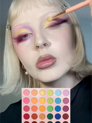 Matte About Hue palette mentioned。。。AGAIN 🌸🐥💜@ColourPop Cosmetics #CPPartner #orchidmakeup #colorfuleyeshadow 