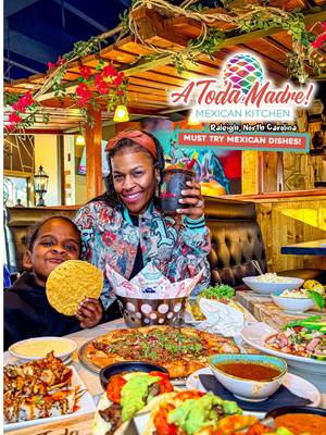 🗣 NC, In the Mood for Mexican Food 😱 I think it’s safe to say that many of us have driven by this spot and didn’t know it. Its tucked away, in front of the ‘ever so sleep’ Triangle Town Center, right off Capital Blvd in Raleigh, NC! With a full lineup of authentic dishes, mixed in with a couple fusion dishes, like Birria pizza, sushi, and more, you can't go wrong at this spot. We were fairly impressed with the quality of the food, the attention to detail, and the gorgeous ambience. But the Birria pizza is the real star. We haven’t found anything in the Triangle that even comes close. ENOUGH said, your turn to get 🅃🅁🄰🄿🄿🄴🄳!  PROTIPS: 💰 Excellent Price for what you get! 😍 Plates are BIG! 😁 Groups are welcome! Lots of seating!  🚗 Free Parking   🥁 Live Music on weekends!    ••••••••••••••• 📍 @A Toda Madre Restaurant        3421 Sumner Blvd, Raleigh, NC ••••••••••••••• #nccheck #northcarolina #raleighnc #nctiktok #explorepage 